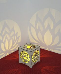 Candle Holder Lotus Pattern Laser Cut Tea light