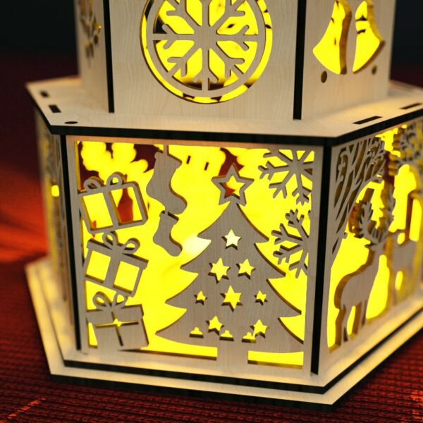 Christmas Candle Holder Laser Cut Tea light Lantern
