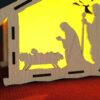 Christmas Holy Night Jesus birth Candle holder laser