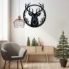 Christmas Wall Art Decor laser Cut File Reindeer