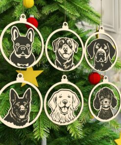 Hund Weihnachtsbaum Ornament – Top 6 Rassen Laser