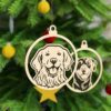 Adornos Navideños Perros – 6 Razas, SVG, DXF,