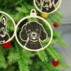 Adornos Navideños Perros – 6 Razas, SVG, DXF,