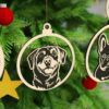 Adornos Navideños Perros – 6 Razas, SVG, DXF,