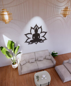 Buddha Meditation Lotus Laserdatei | Wandkunst SVG &