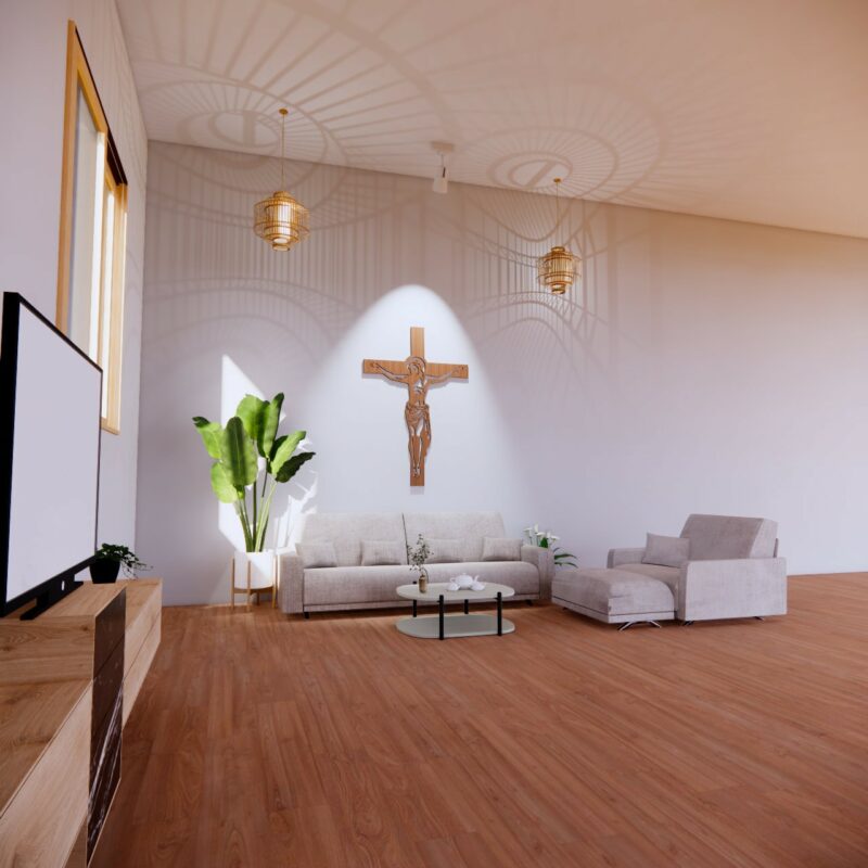 Jesus on the Cross Laser Cut File - SVG, AI, DXF Wall Art | X-Creation ...