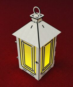 Candle holder Lantern Light Laser Cut File House