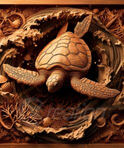 3D Schildkröte Lasergravur – Hochauflösendes PNG Download