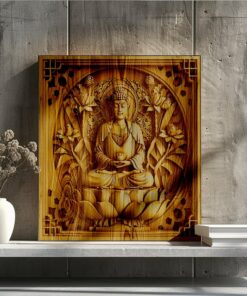 3D Lasergravur PNG | Buddha Design für Lightburn