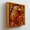 Gravure Laser 3D Aigle Sauvage | PNG Haute