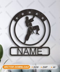 Custom Sports Name Sign Bundle | Lasercut SVG