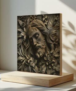 3D Lasergravur PNG | Jesus Design für Graviergeräte