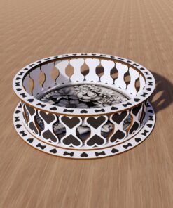 Bowl for Dog Laser Cut File with 3D