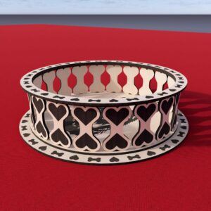 Bowl Laser Cut File for German Shepherd Dog,