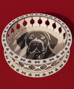 Bowl Laser Cut File for Labrador – SVG, DXF, AI Download