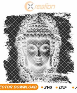 Faccia di Buddha Incisione Laser 3D su Ardesia