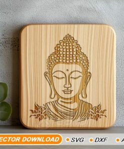 Buddha-Büste SVG – Dateien zum Lasergravieren und Schneiden