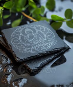 Buddha Meditation and Lotus SVG, for laser engraving,