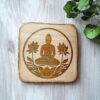 Buddha Meditation and Lotus SVG, for laser engraving,