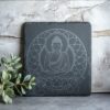 Buddha Meditation and Lotus SVG, for laser engraving,