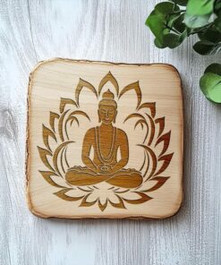 Buddha meditazione SVG - File per incisione laser