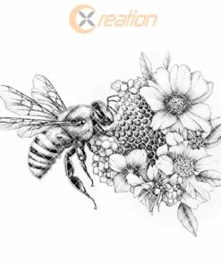 Charcuteriebrett mit Bienen und Bienenstockgravur - HQ PNG-Download