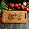 Charcuterie Board Engraving File, Delectable Meal, Wine Bottle,