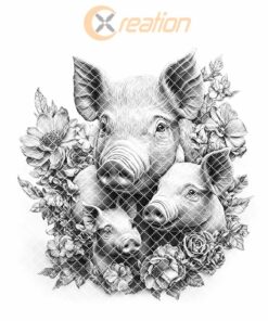 Grabado para tabla de embutidos en 3D Pig