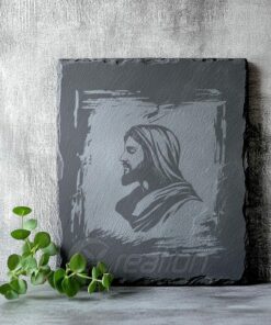 Jesus-SVG zur Lasergravur auf Schiefer - SVG-, AI-