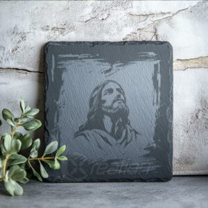 Jesus SVG file for Laser Engraving on Slate,