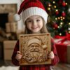 3D Laser Engraving File: Santa Claus Head |