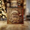 3D Laser Engraving File: Santa Claus Head |