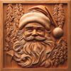 3D Laser Engraving File: Santa Claus Head |