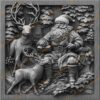 3D Laser Engraving: Santa & Reindeer | PNG