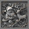 3D Laser Engraving: Santa & Reindeer | PNG