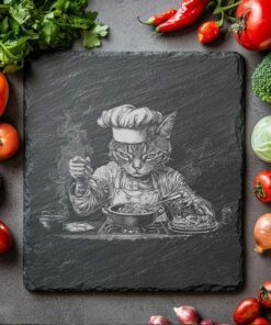 Planche à découper lardoire Cat Chef Slate |