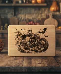 Halloween Charcuterie Board File | Ghost on Motorcycle