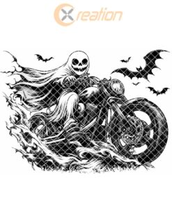 Halloween Charcuterie Board File | Ghost on Motorcycle