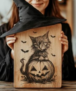 Halloween Charcuterie Board File | Scary Cat &