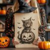 Halloween Charcuterie Board File | Scary Cat &