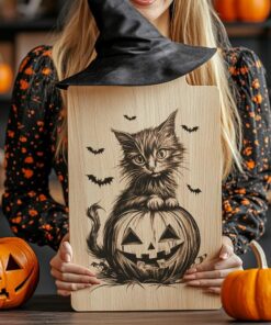 Halloween Charcuterie Board File | Scary Cat &