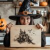 Halloween Charcuterie Board File | Spooky Castle PNG