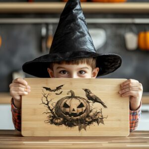 Halloween Charcuterie Board File | Spooky Raven &