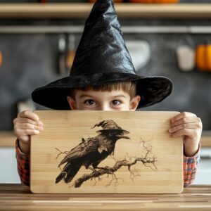 Halloween Charcuterie Board File | Spooky Raven Witcher