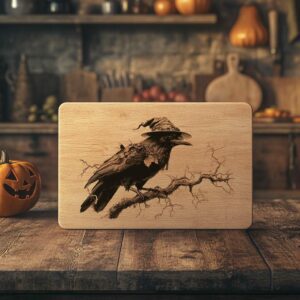 Halloween Charcuterie Board File | Spooky Raven Witcher