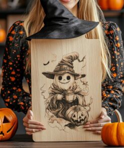 Halloween Charcuterie Board Laser File | Ghost &