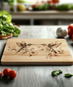 Planche de charcuterie des colibris et des fleurs