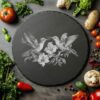 Hummingbirds Slate Cheese Board | Laser Engraving File