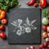 Hummingbirds Slate Chopping Board | Laser Engraving |