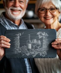 Planche à fromage en ardoise gravée au laser